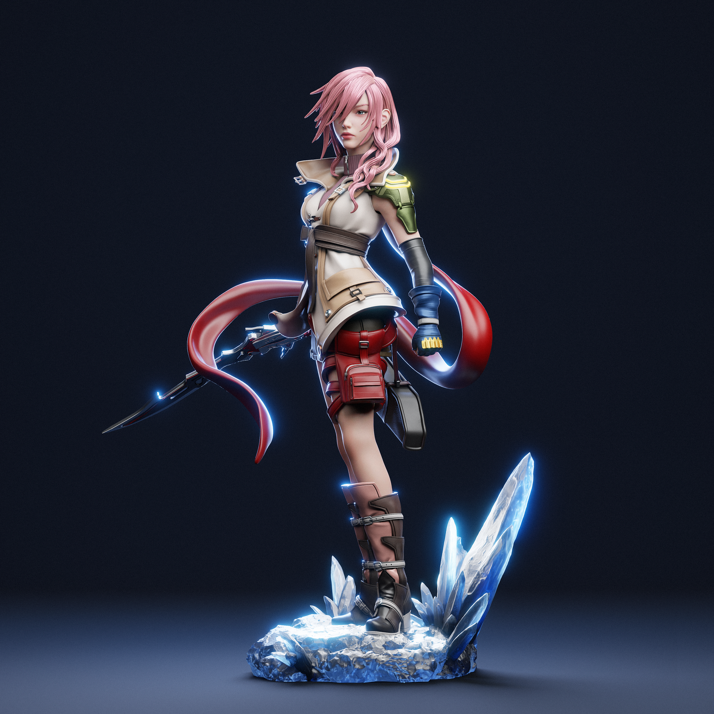 Lightning Final Fantasy XIII Resin Sculpture (Design by CA3D Studios)