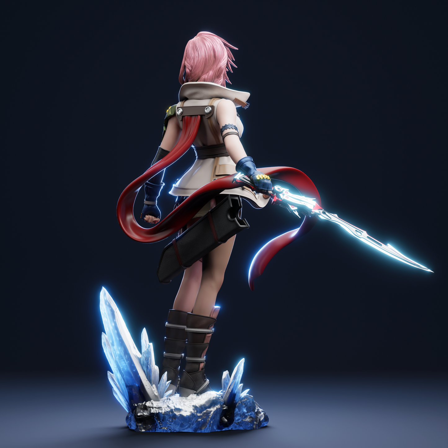 Lightning Final Fantasy XIII Resin Sculpture (Design by CA3D Studios)