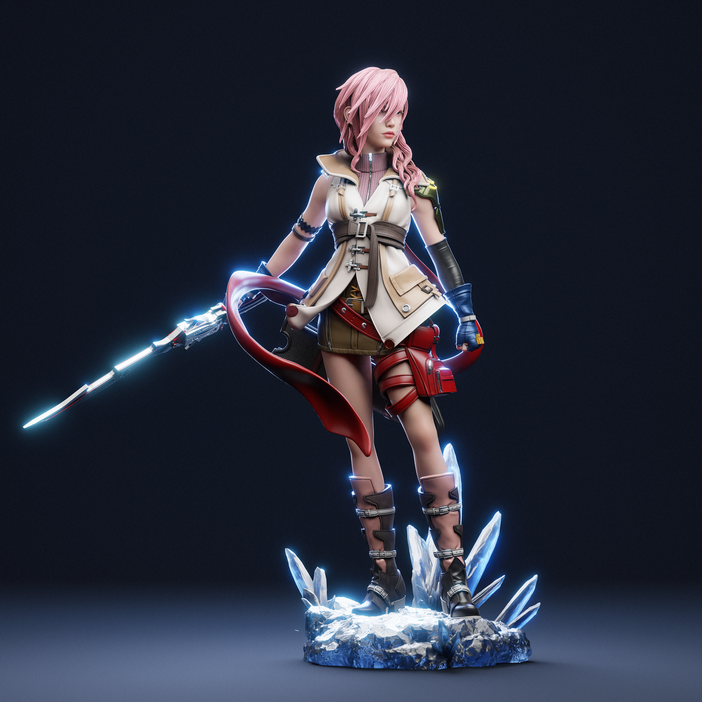 Lightning Final Fantasy XIII Resin Sculpture (Design by CA3D Studios)