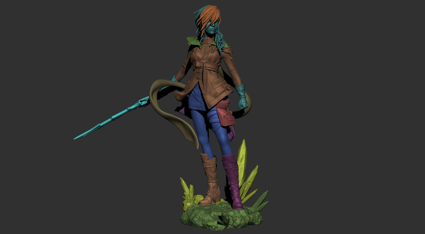 Lightning Final Fantasy XIII Resin Sculpture (Design by CA3D Studios)