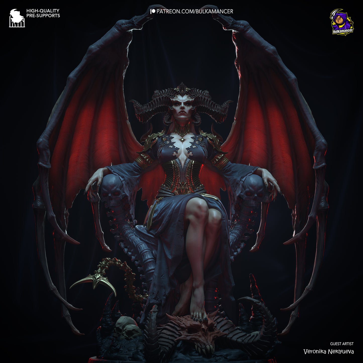Diablo Lilith Resin Fan Art - MTO (Bulka)