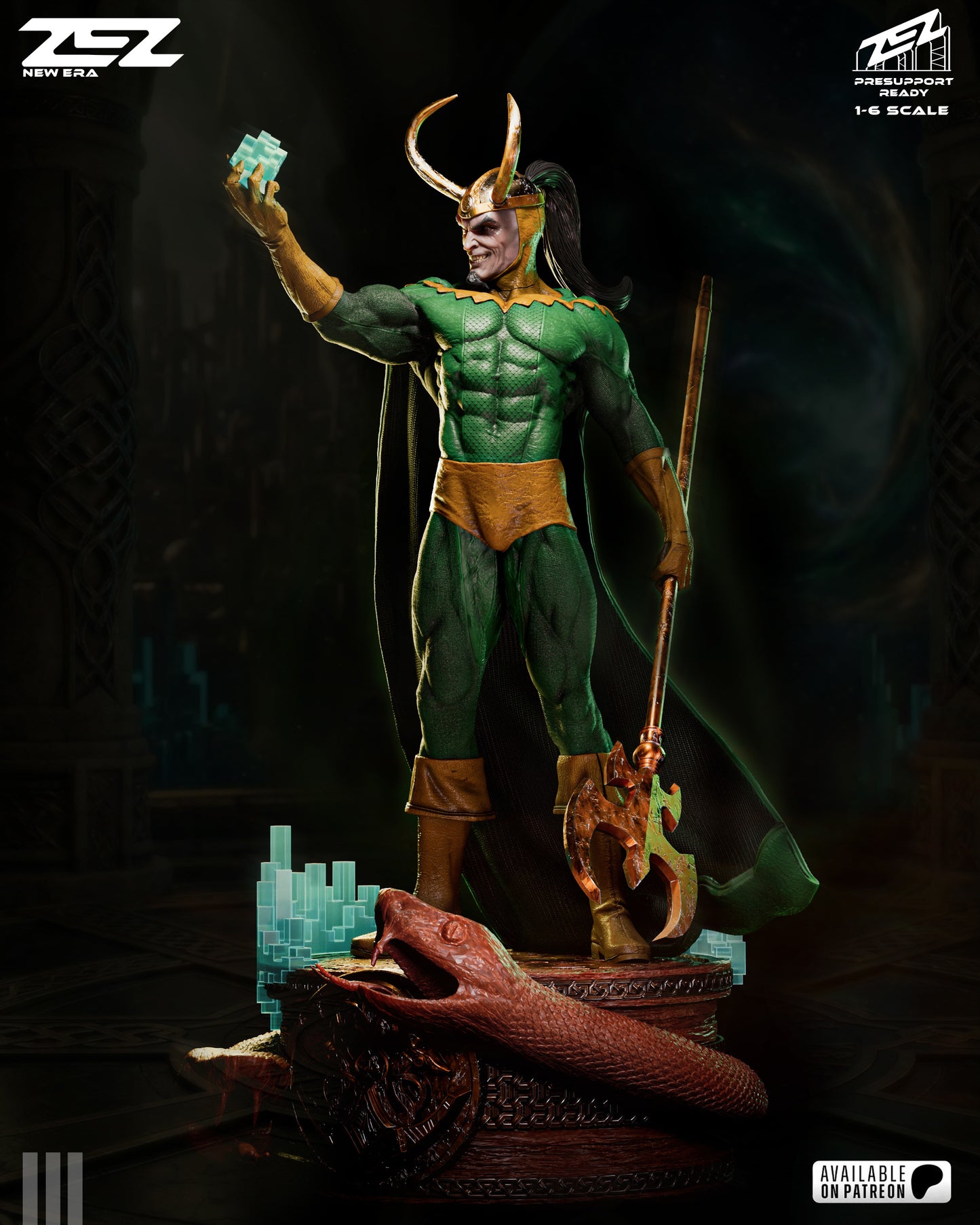 Loki Resin Art (Design by ZEZ Studios)