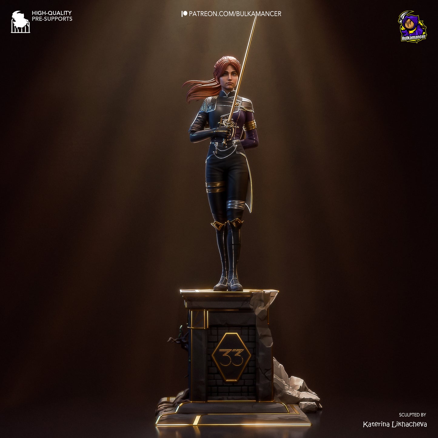 Clair Obscur Expedition 33 Maelle Resin Fan Art - MTO (Design by Bulkamancer)