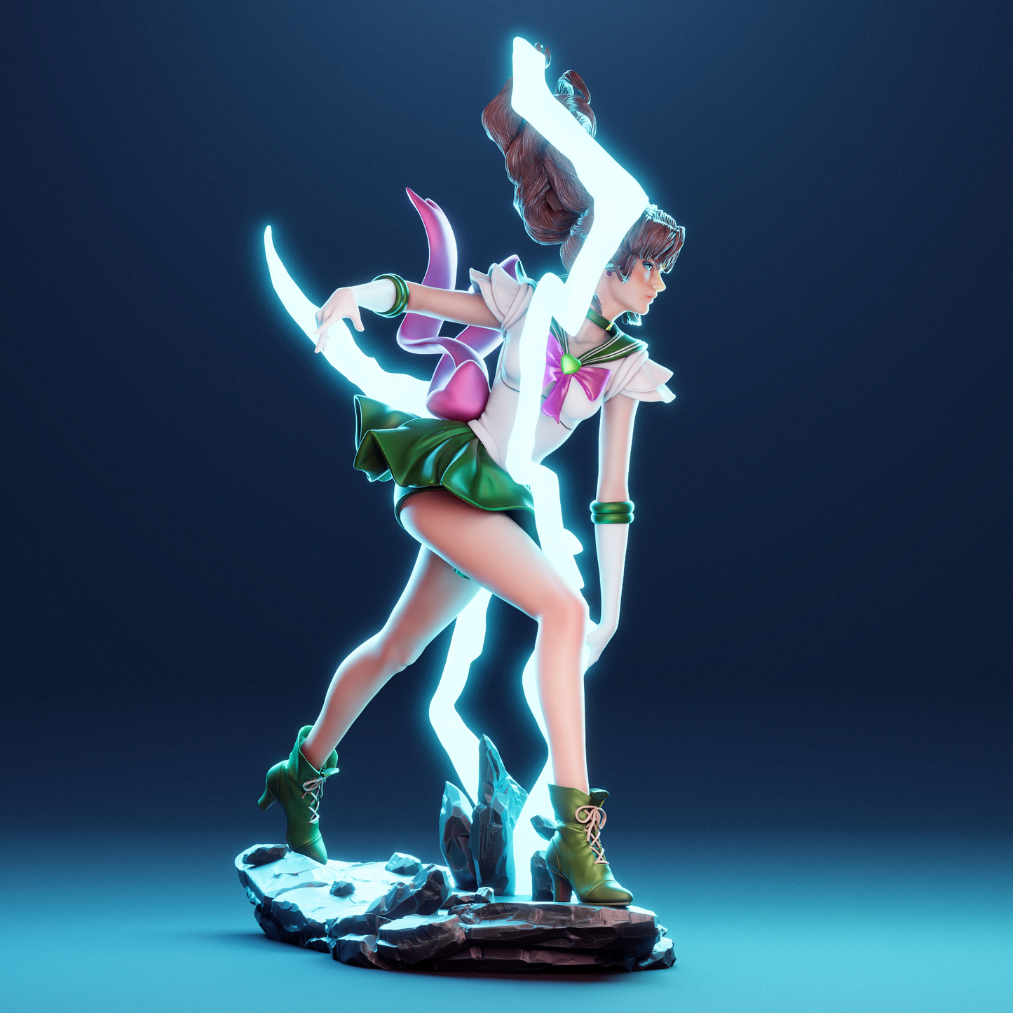 Makoto Kino (Sailor Moon) Resin Sculpture (Design by CA3D Studios)