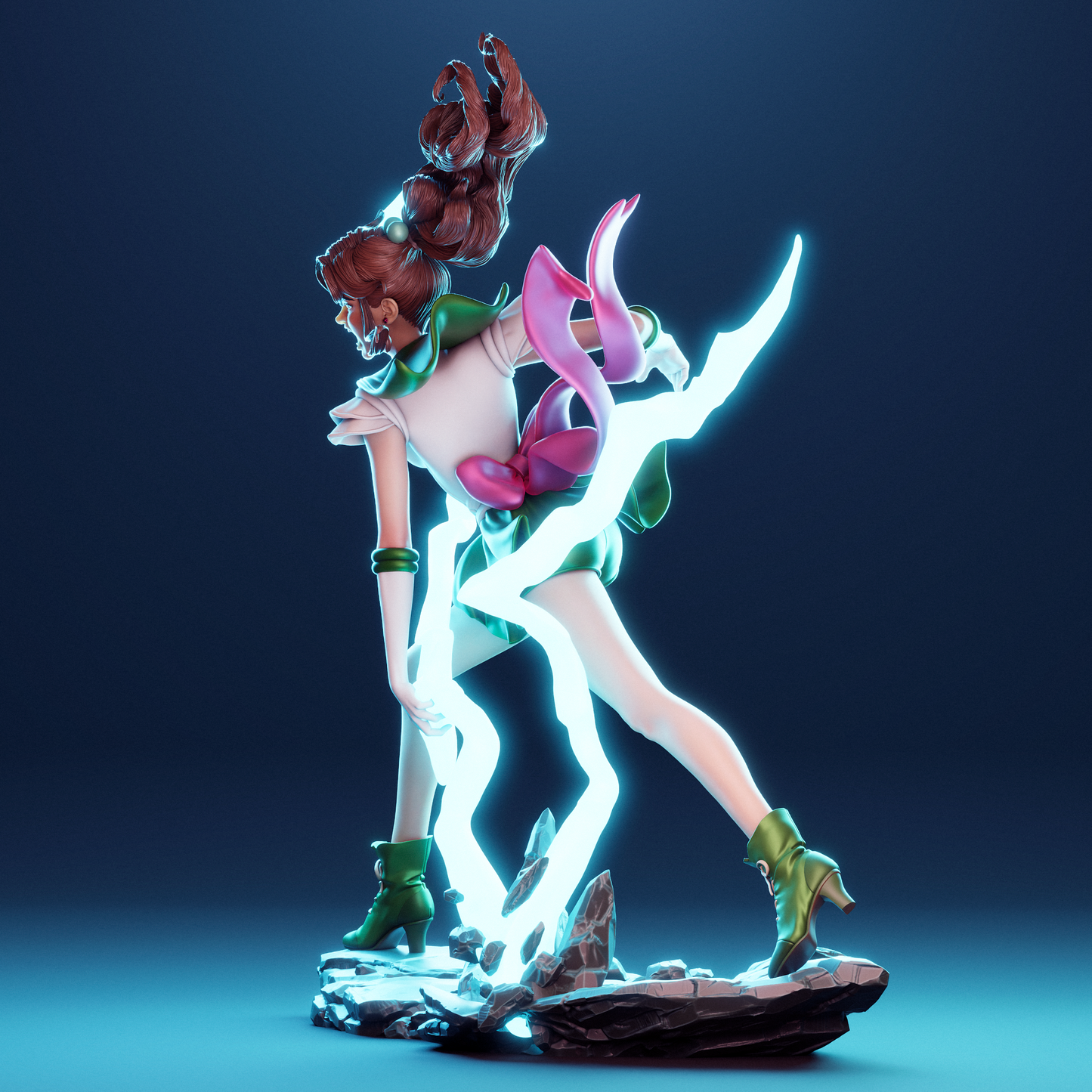 Makoto Kino (Sailor Moon) Resin Sculpture (Design by CA3D Studios)