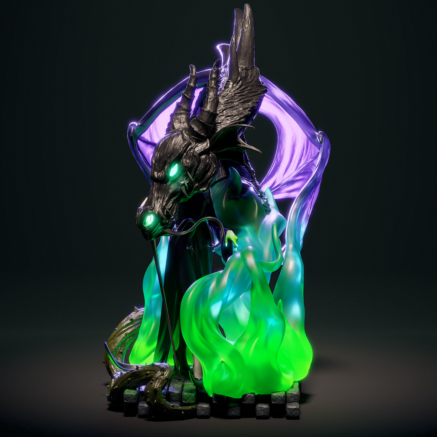 Maleficent Resin Sculpture (Design by CA3D Studios)