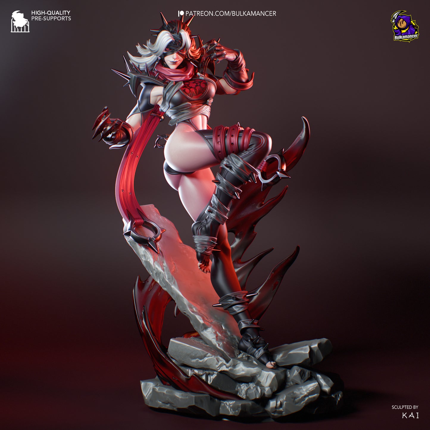 Marvel Rivals Invisible Woman Malice Resin Fan Art - MTO (Design by Bulkamancer)
