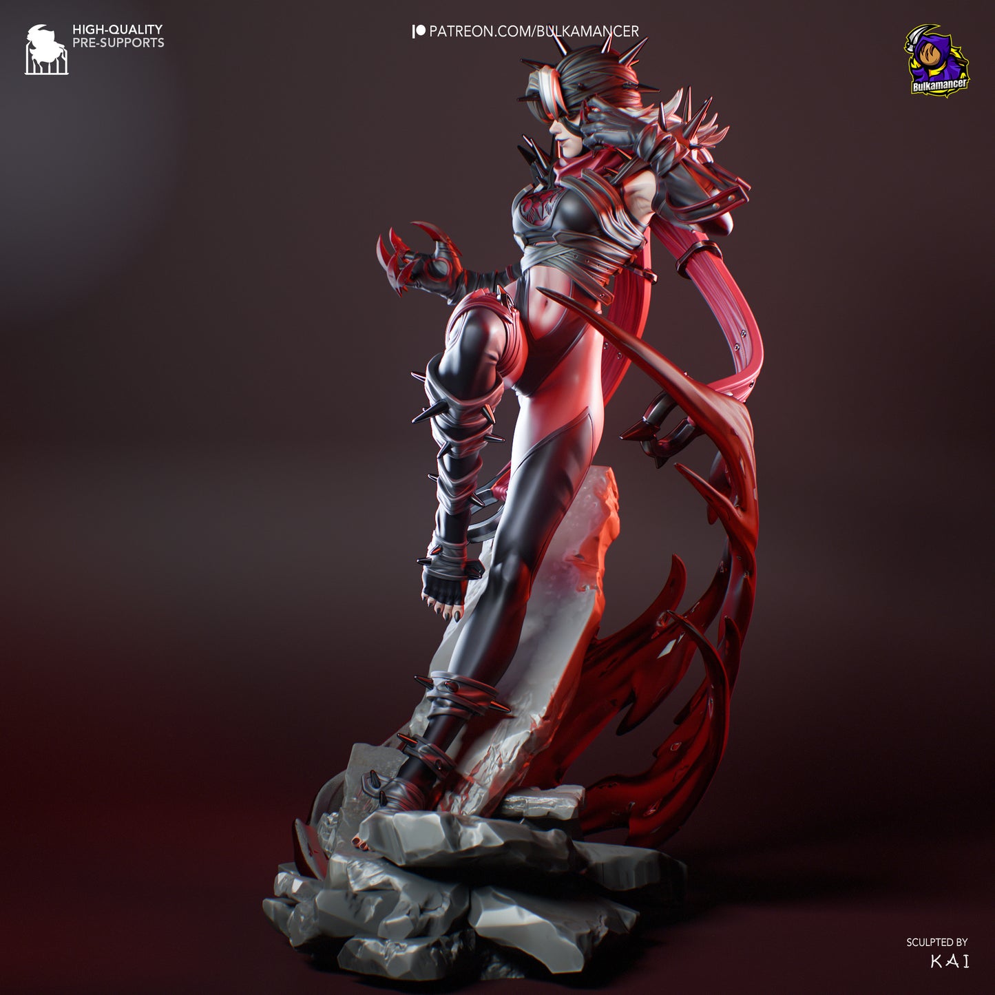 Marvel Rivals Invisible Woman Malice Resin Fan Art - MTO (Design by Bulkamancer)