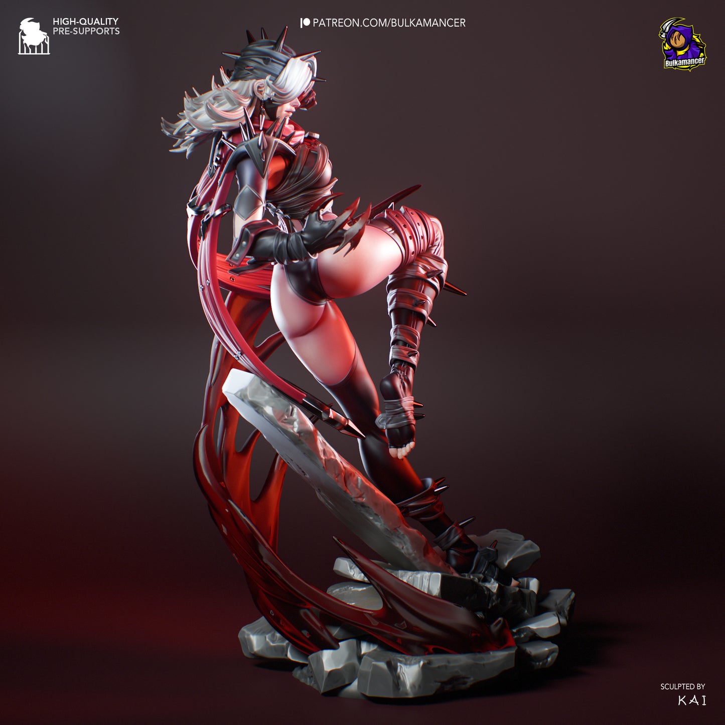 Marvel Rivals Invisible Woman Malice Resin Fan Art - MTO (Design by Bulkamancer)