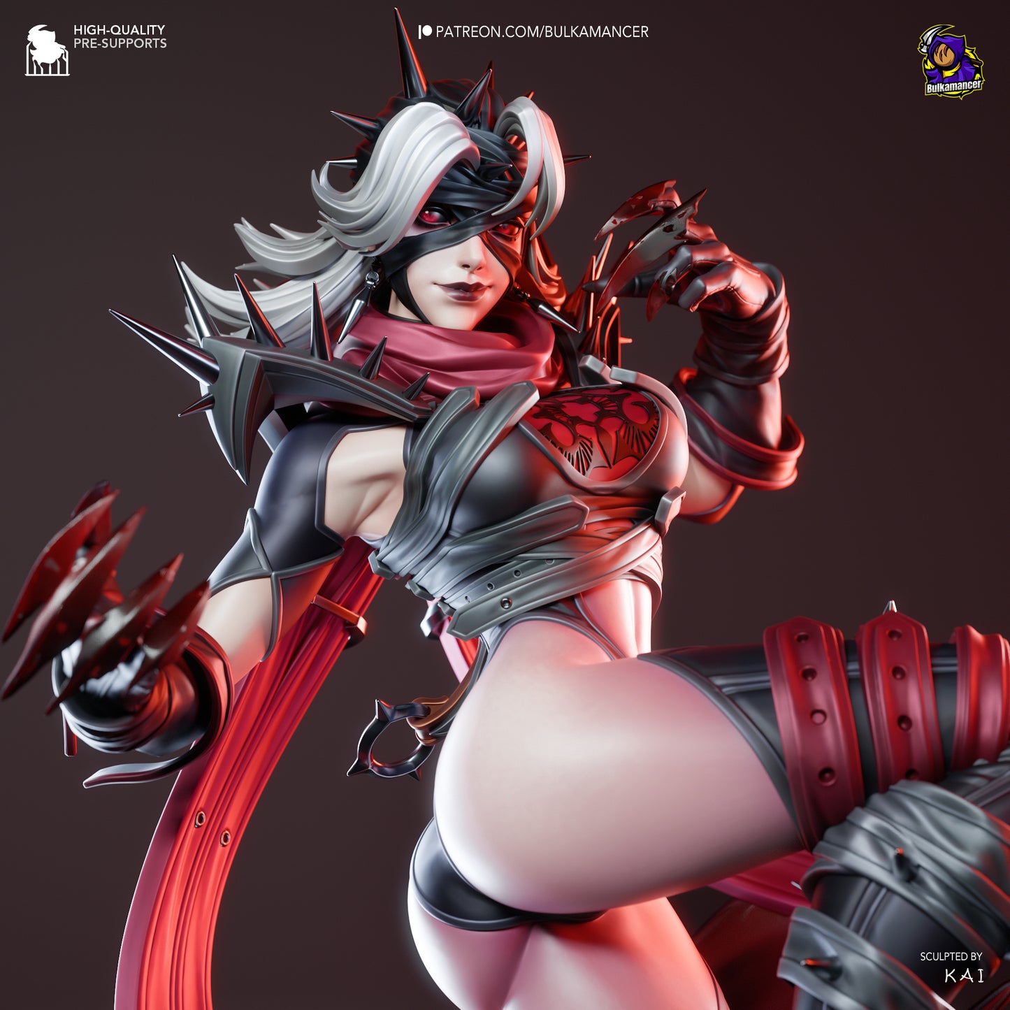 Marvel Rivals Invisible Woman Malice Resin Fan Art - MTO (Design by Bulkamancer)