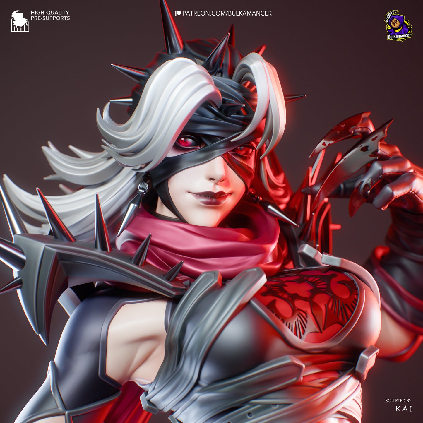 Marvel Rivals Invisible Woman Malice Resin Fan Art - MTO (Design by Bulkamancer)