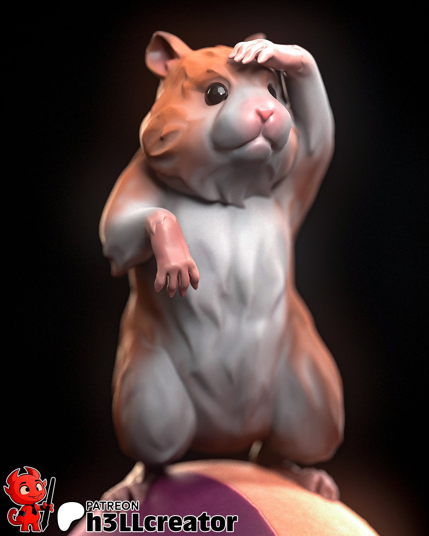 Minsc BG3 Resin Fan Art - MTO (HC)