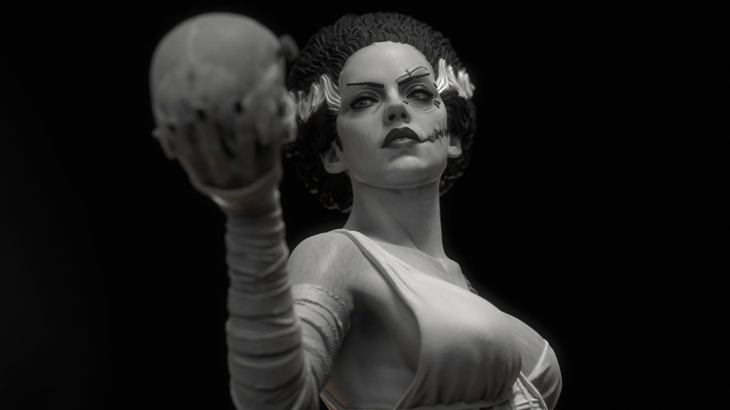 Frankenstein Bride Resin Art (Design by CA3D)