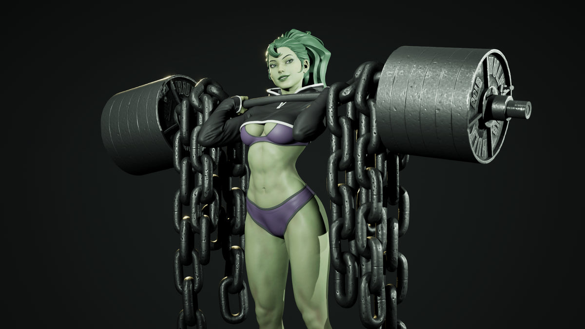 She Hulk Resin Art (Godlink Version)