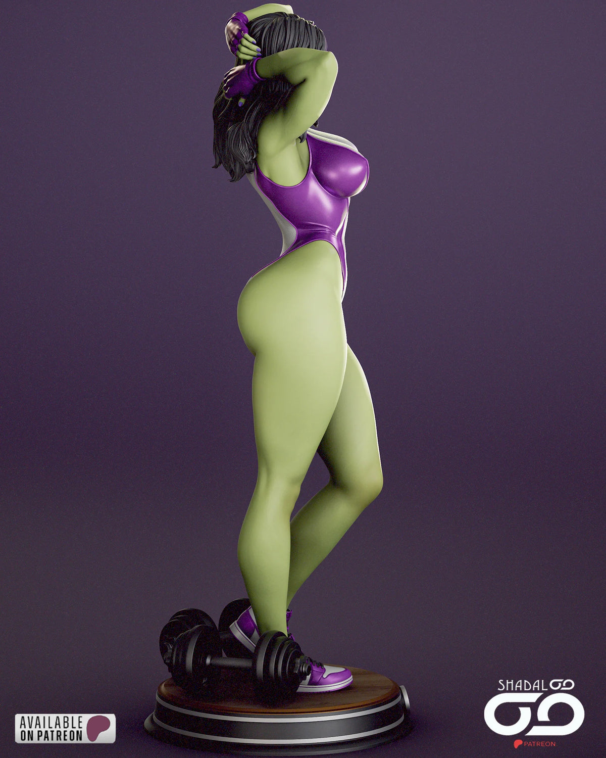 She Hulk Resin Art (Shadaloo)