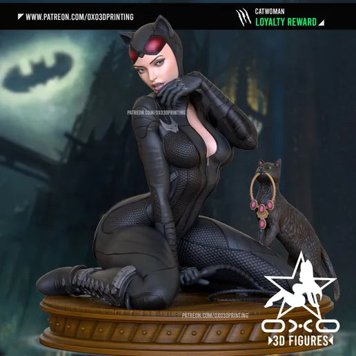 Catwoman Resin Fan Art - MTO (OXO)