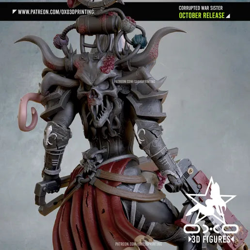 Corrupted War Sister Resin Fan Art - MTO (OXO)