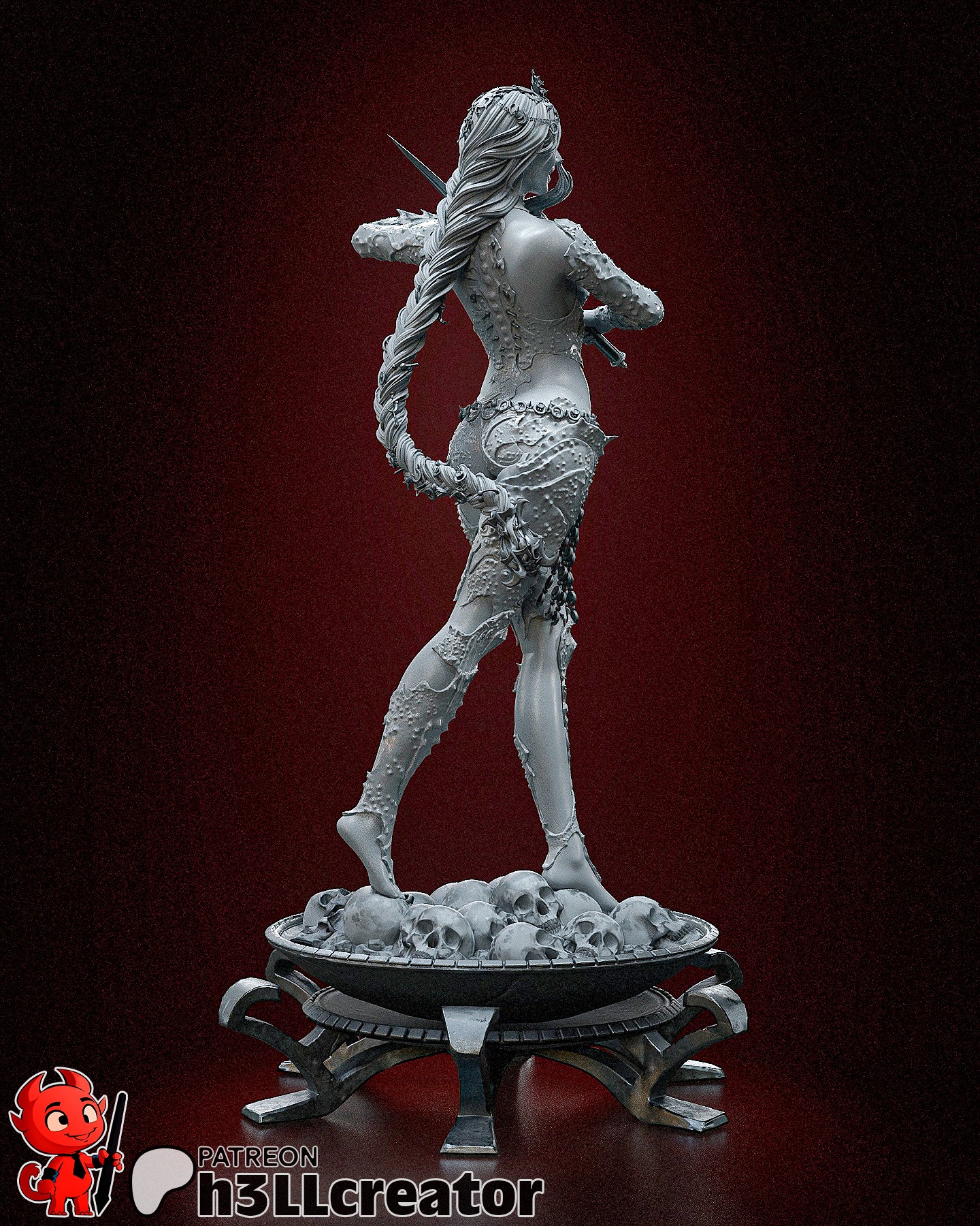 Orin the Red V2 Collectible Resin Fan Art Pro Painted - MTO