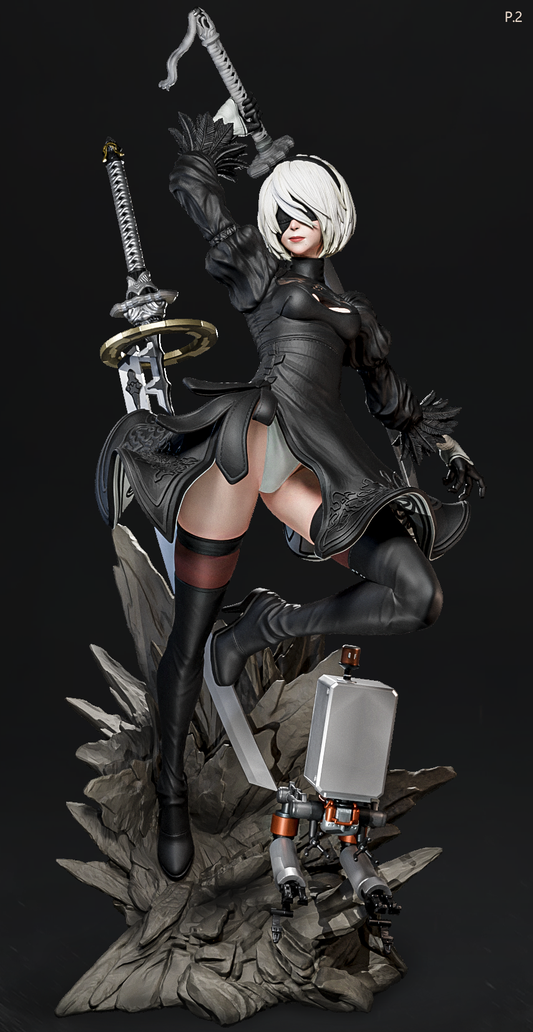 2B Nier Automata Resin Art (East Sea Monster Version)