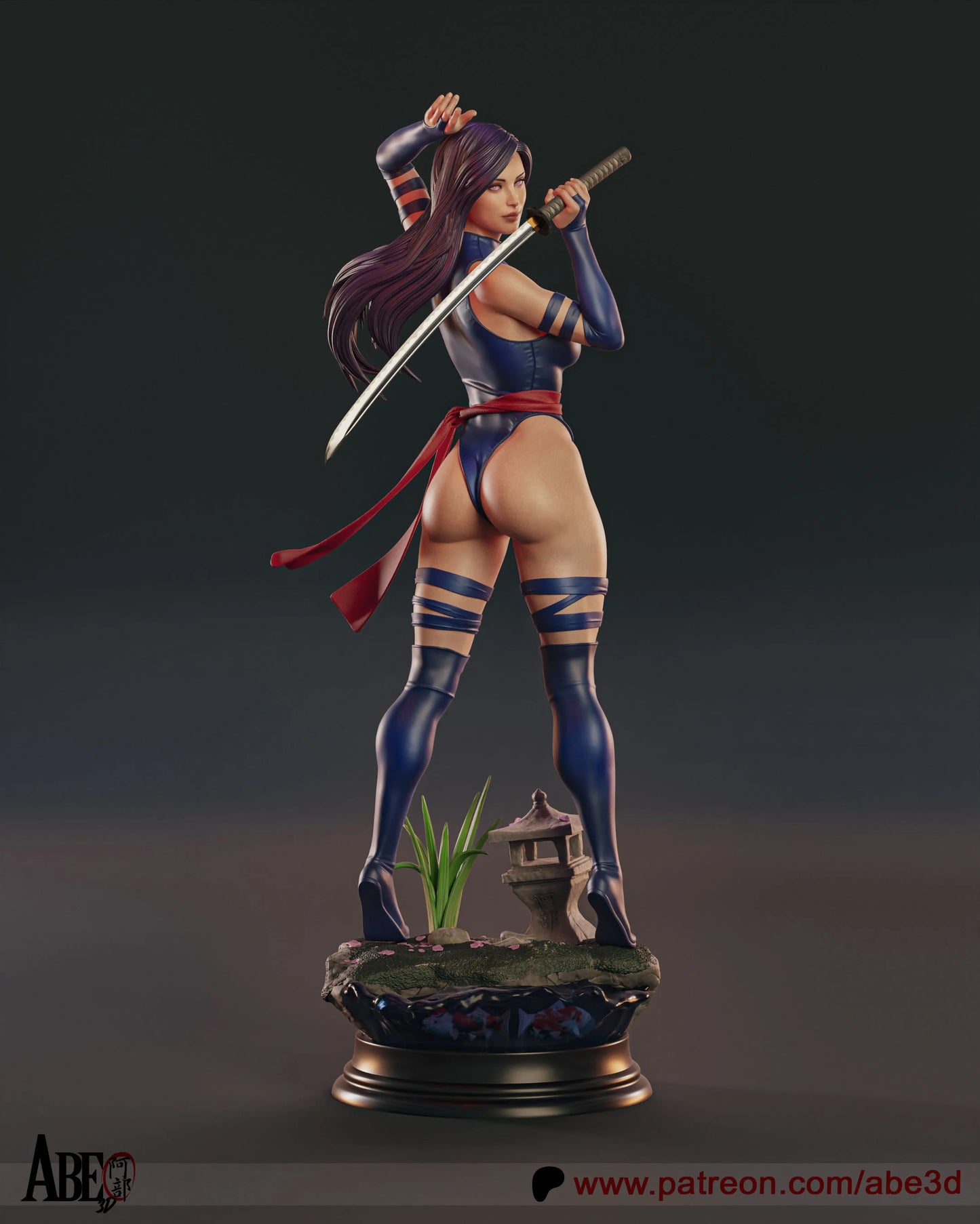 Psylocke Resin Fan Art Pro Painted - MTO A3D V2