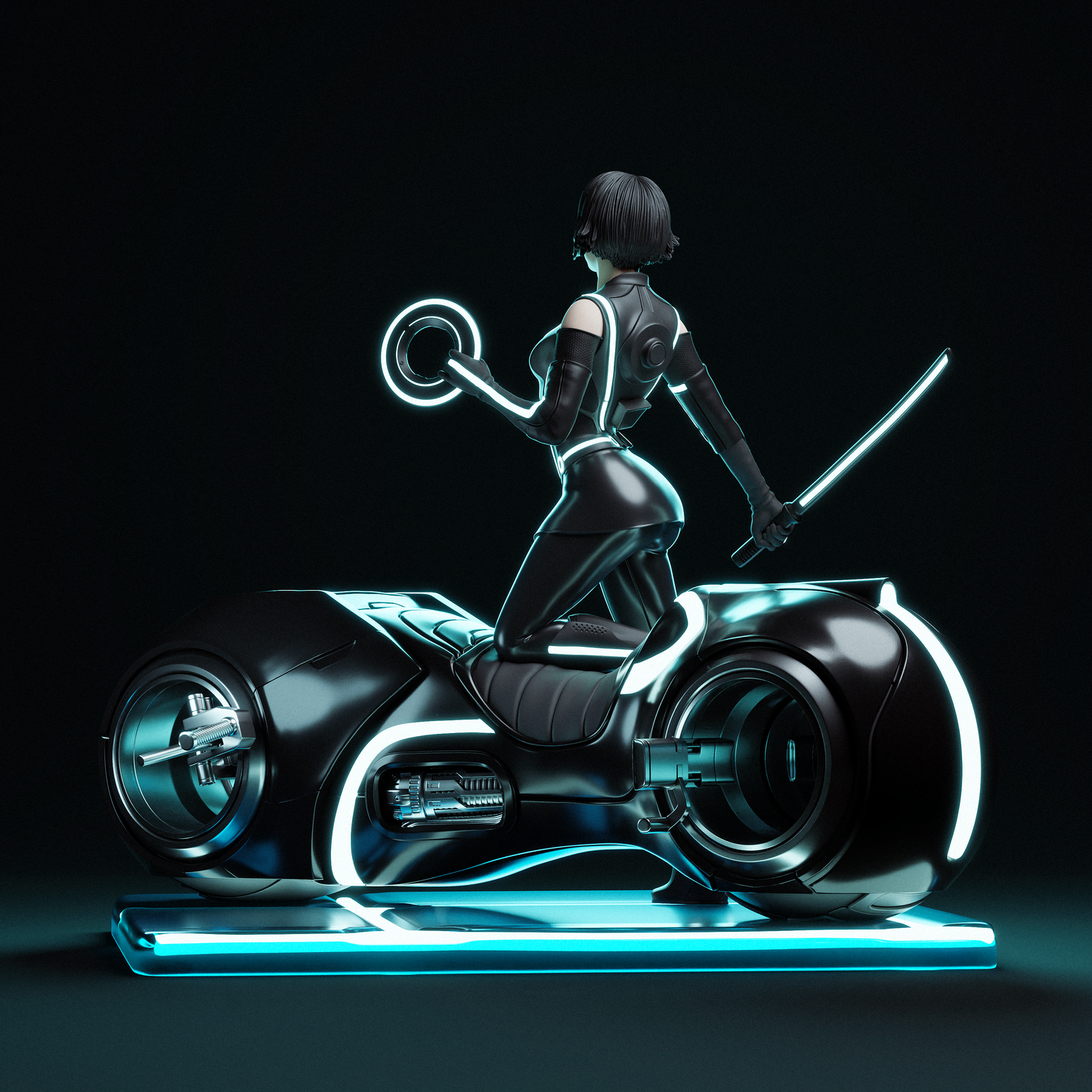 Quorra Resin Art - MTO (Design by CA3D)