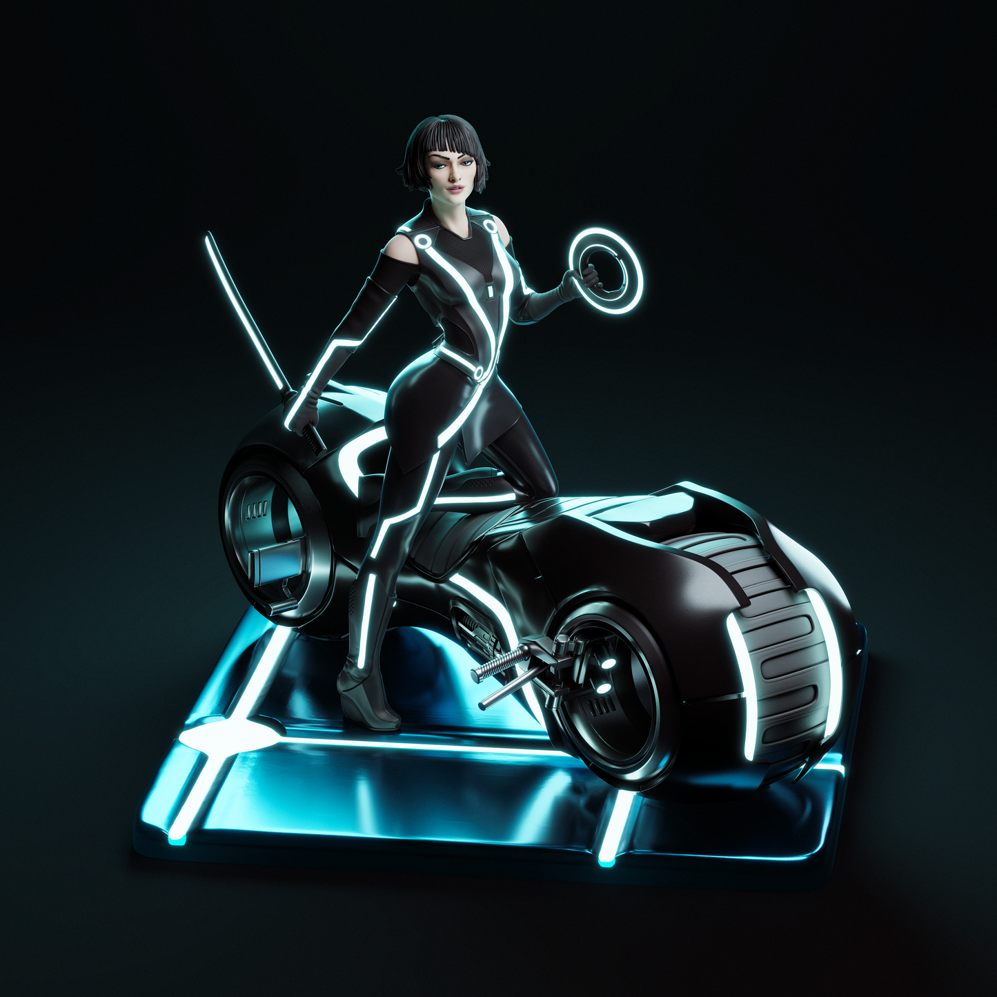 Quorra Resin Art - MTO (Design by CA3D)