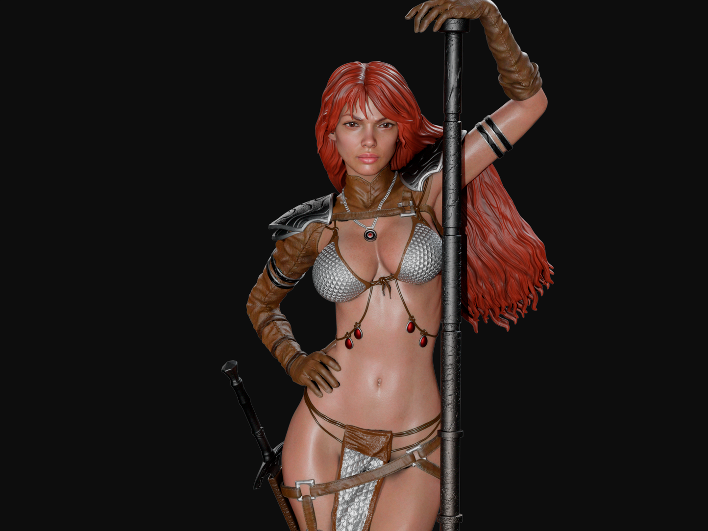 Red Sonja Resin Fan Art - MTO (CA3D)