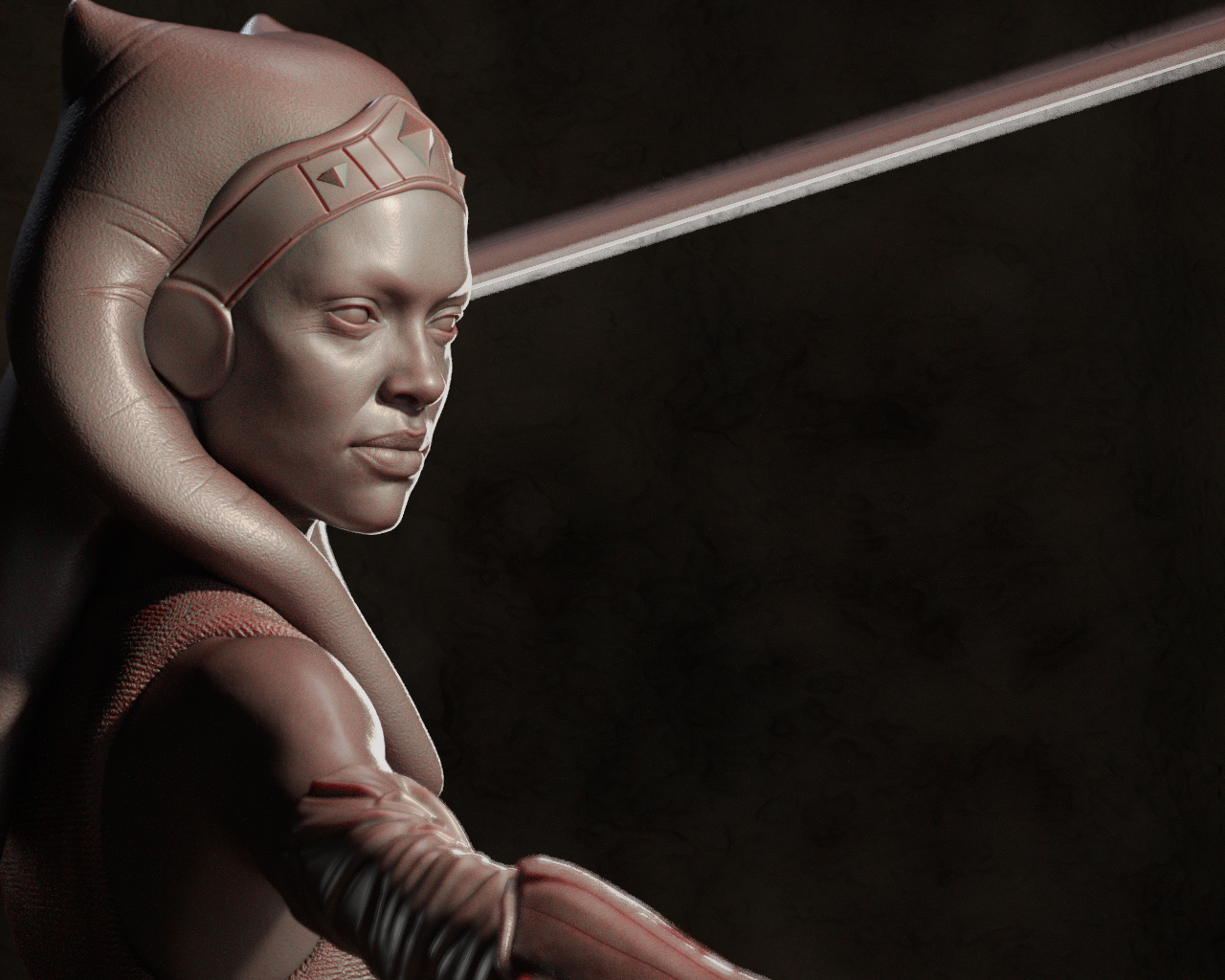 Ahsoka Resin Art - MTO (Design by CA3D)