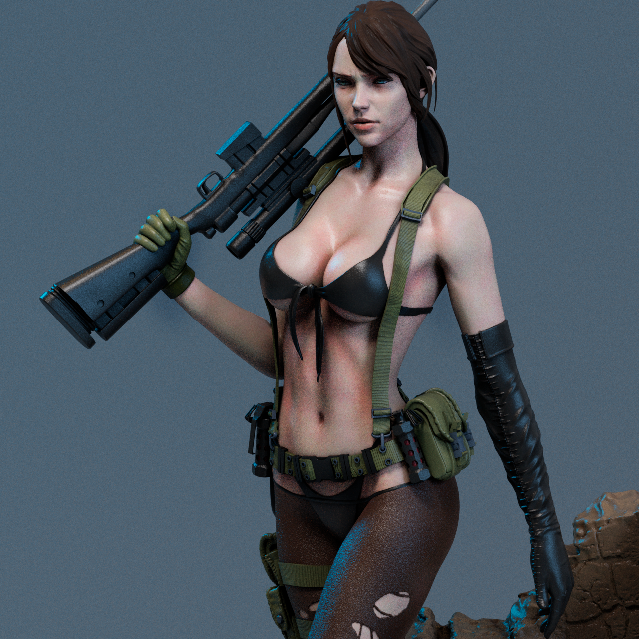 metal gear solid 6 quiet Metal Gear Solid Quiet Collectible Resin Figure Pro Painted-Made To Or – RelentlesStorm Models & Commissioning