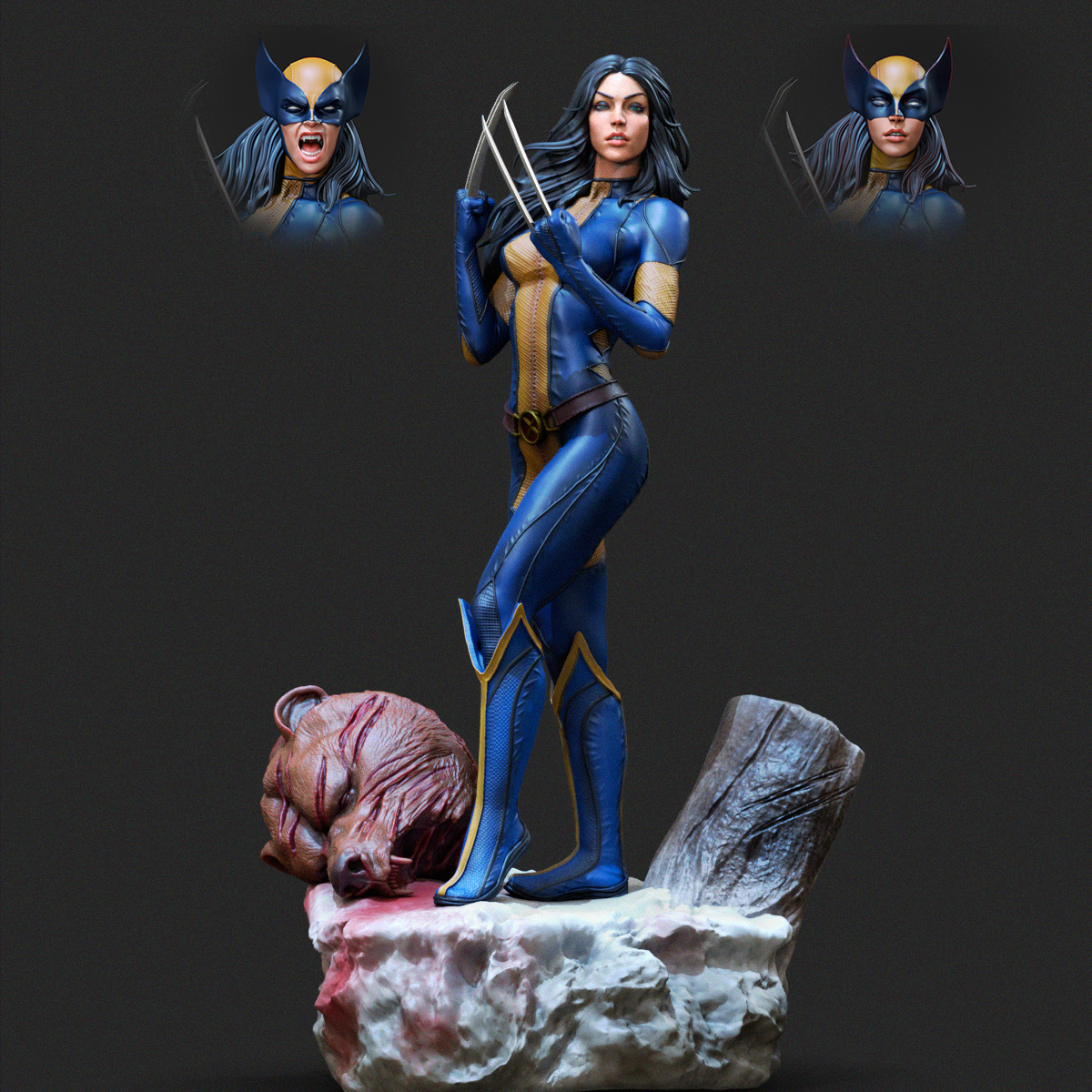 X-23 Wolverine/Laura Collectible Resin Fan Art Pro Painted - MTO
