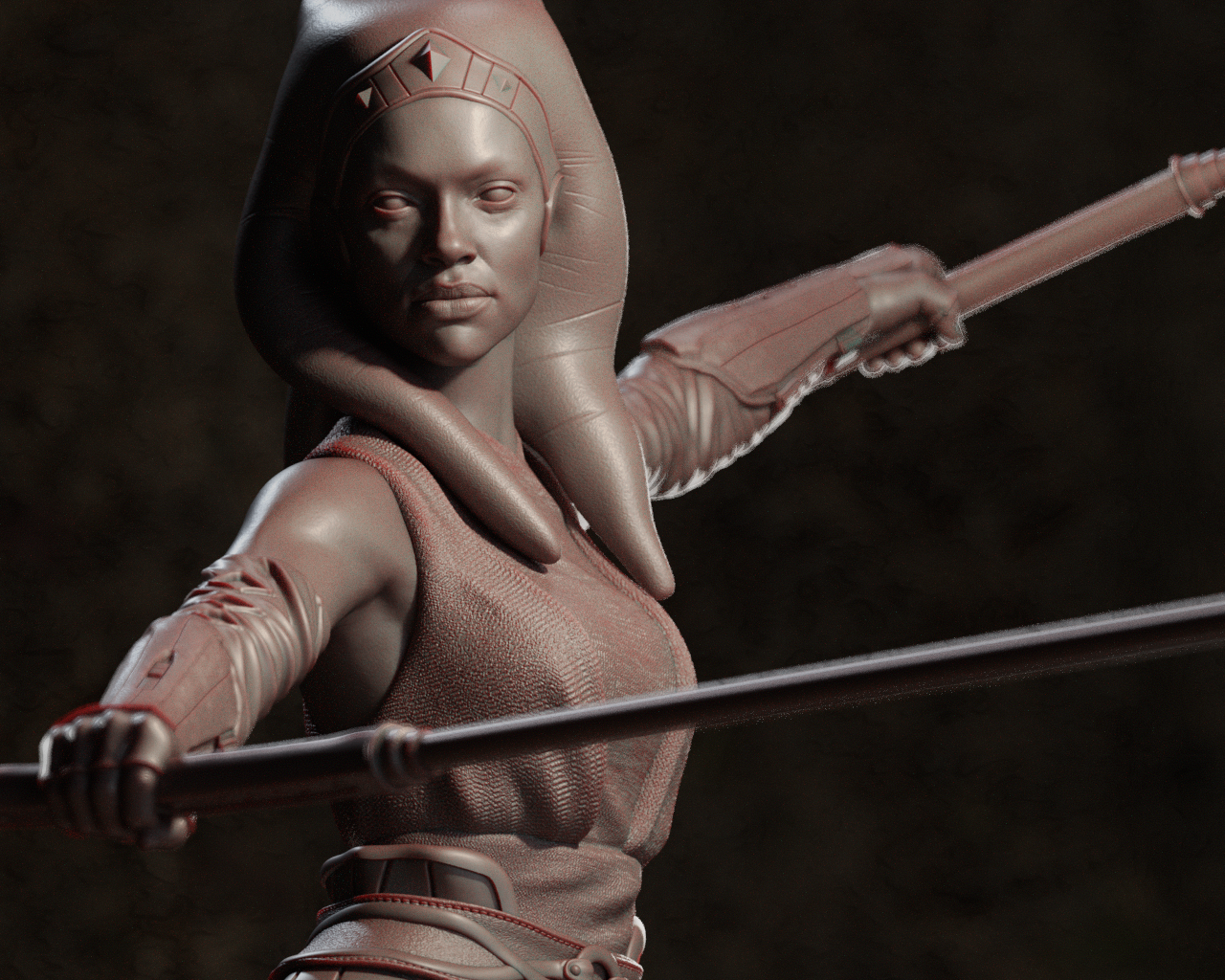 Ahsoka Resin Art - MTO (Design by CA3D)