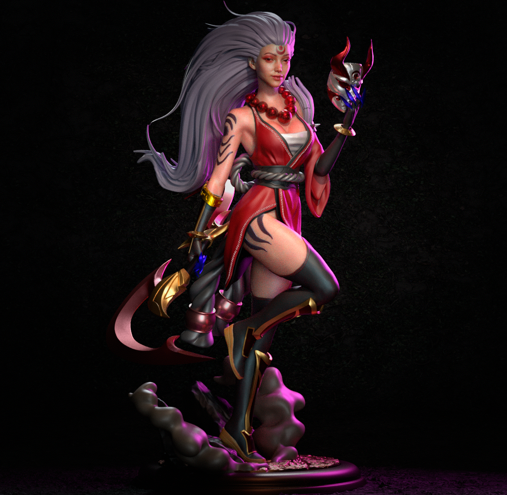 Blood Moon Diana Resin Art - MTO (Design by CA3D)