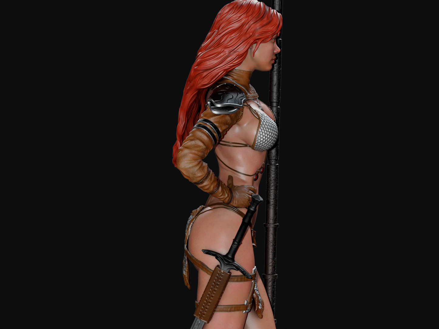 Red Sonja Resin Fan Art - MTO (CA3D)