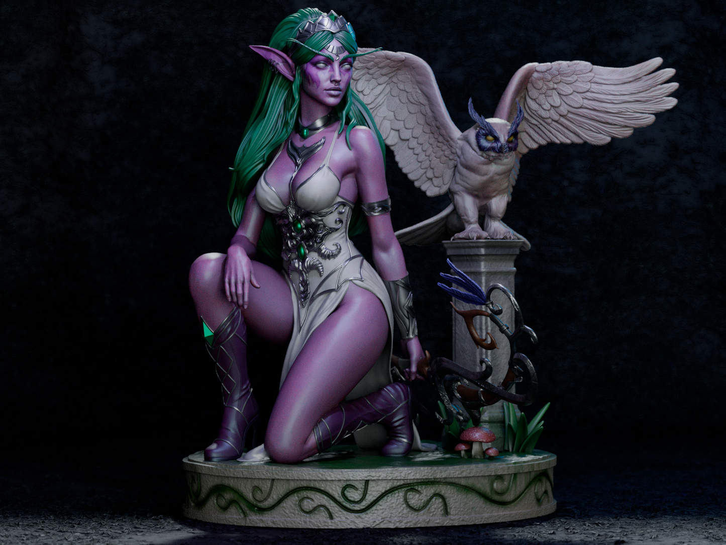 Tyrande Whisperwind Resin Sculpture (Design by CA3D Studios)