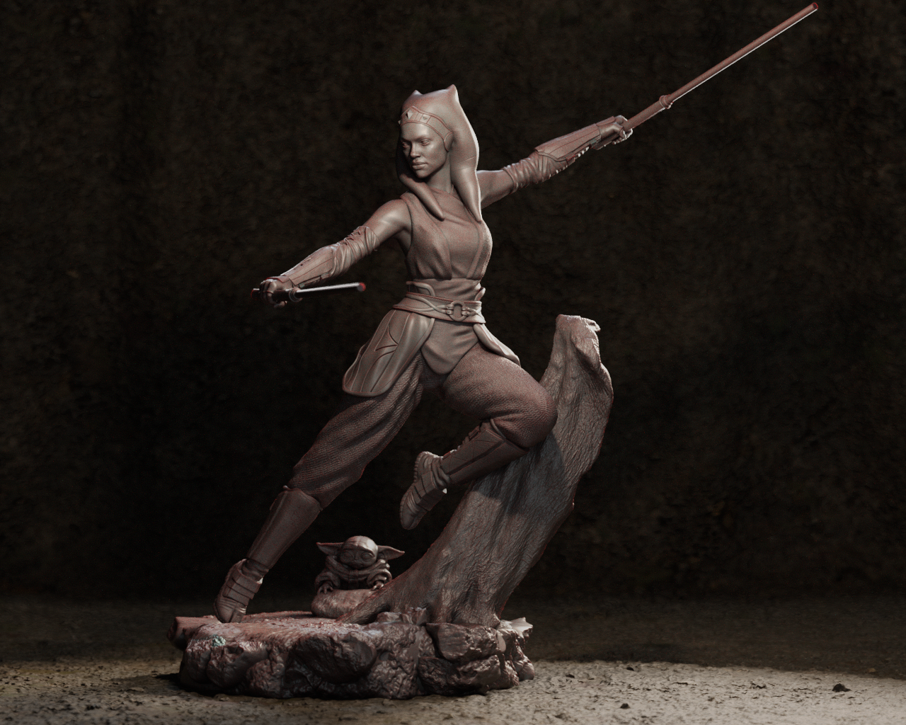 Ahsoka Resin Art - MTO (Design by CA3D)
