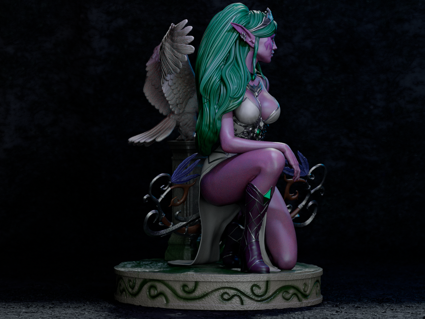 Tyrande Whisperwind Resin Sculpture (Design by CA3D Studios)