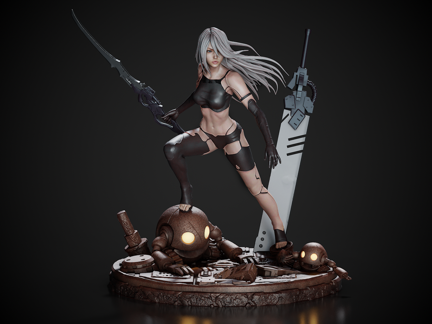 A2 Nier Automata Resin Fan Art - MTO (Design by CA3D Studios)