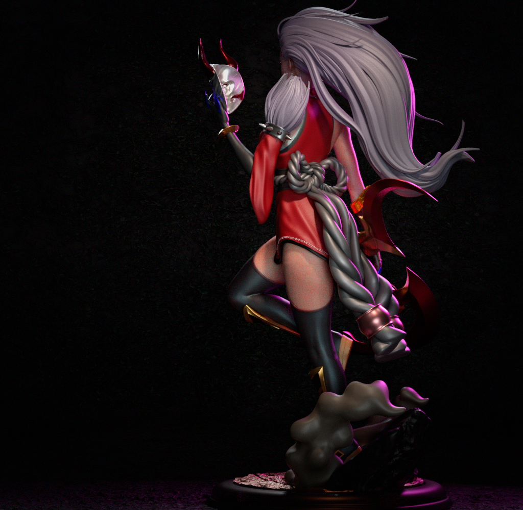 Blood Moon Diana Resin Art - MTO (Design by CA3D)