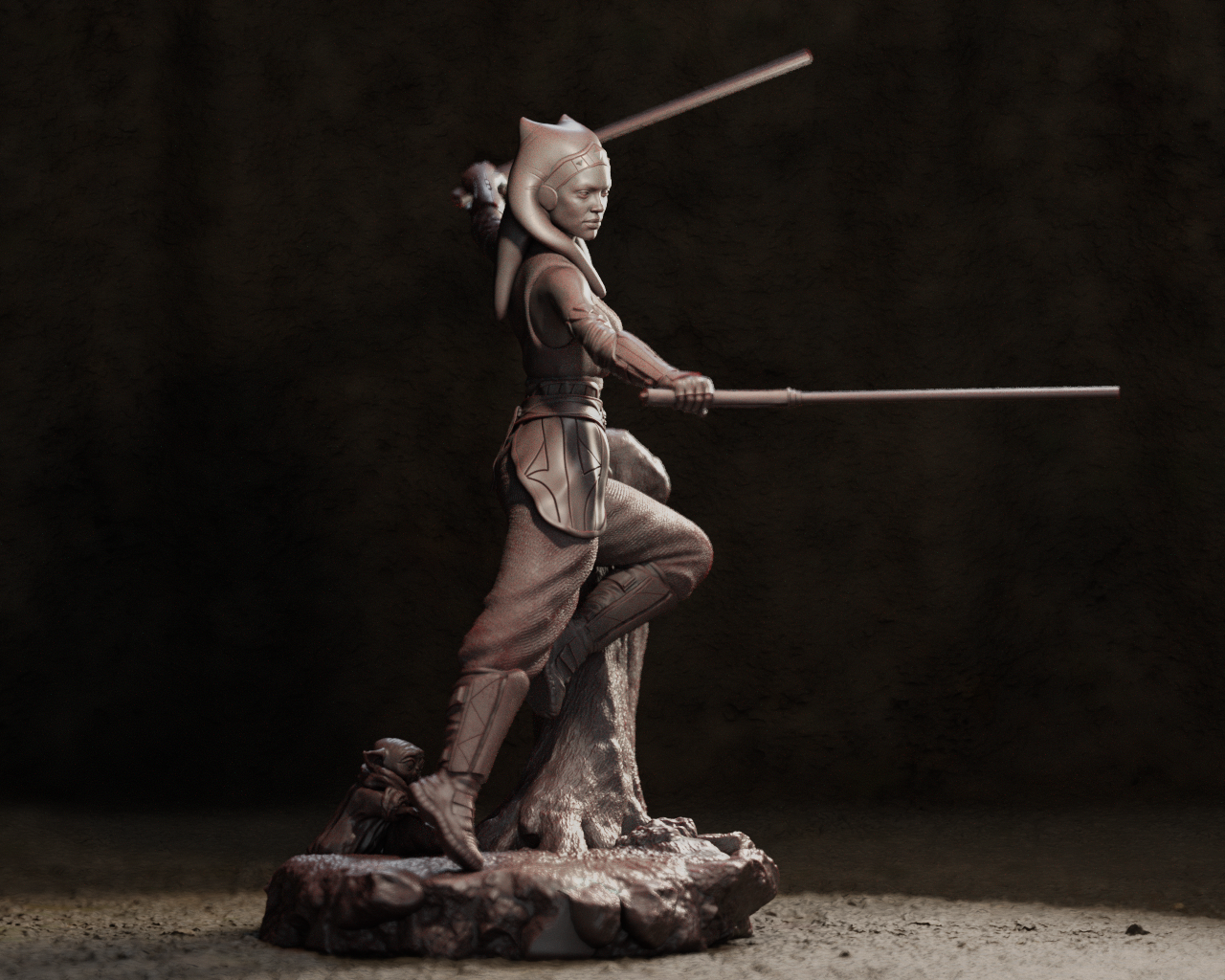 Ahsoka Resin Art - MTO (Design by CA3D)