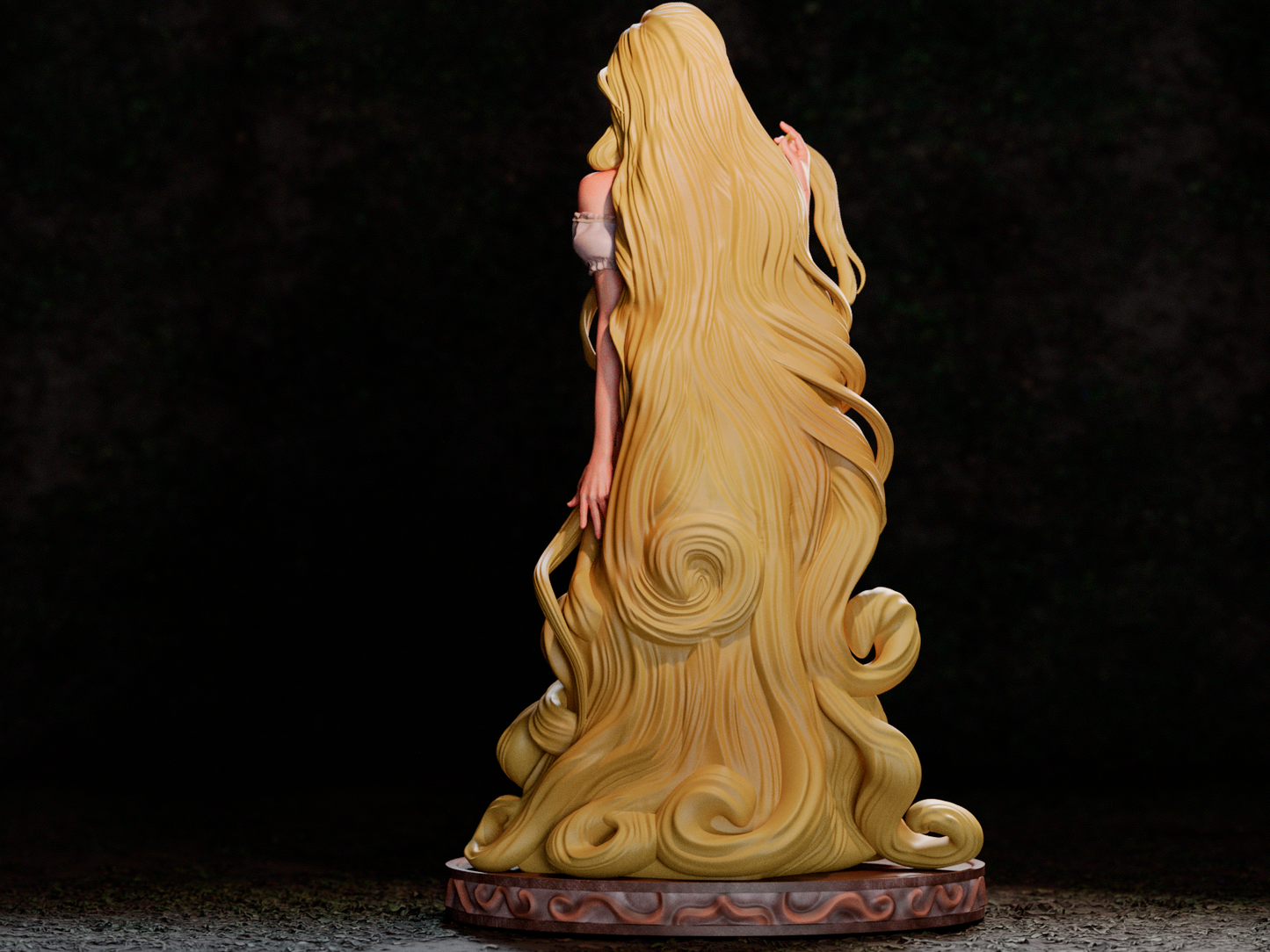 Rapunzel Resin Sculpture (Design by CA3D Studios)