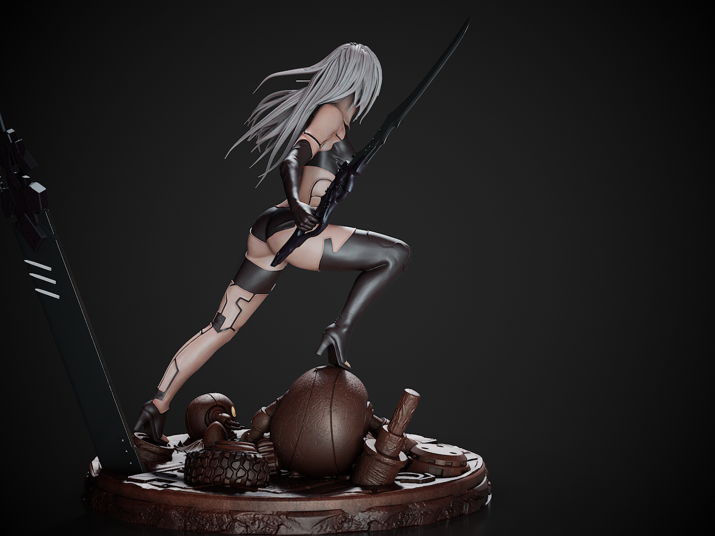 A2 Nier Automata Resin Fan Art - MTO (Design by CA3D Studios)