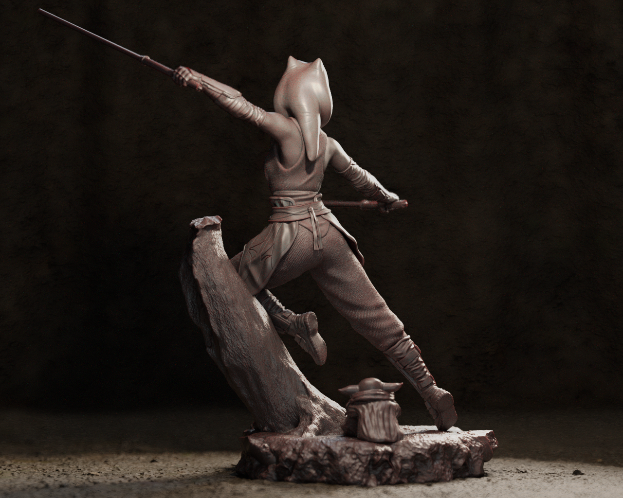 Ahsoka Resin Art - MTO (Design by CA3D)