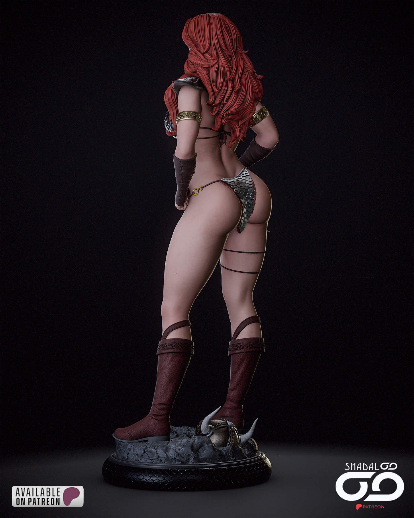 Red Sonja Resin Sculpture Fan Art - MTO (SDO)
