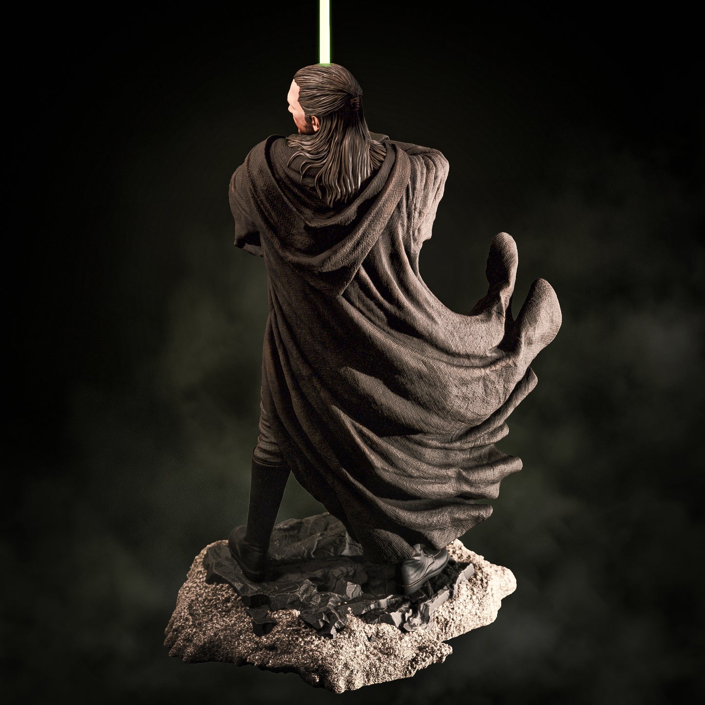 Qui Gon Jinn Resin Art - MTO (Design by CA3D)