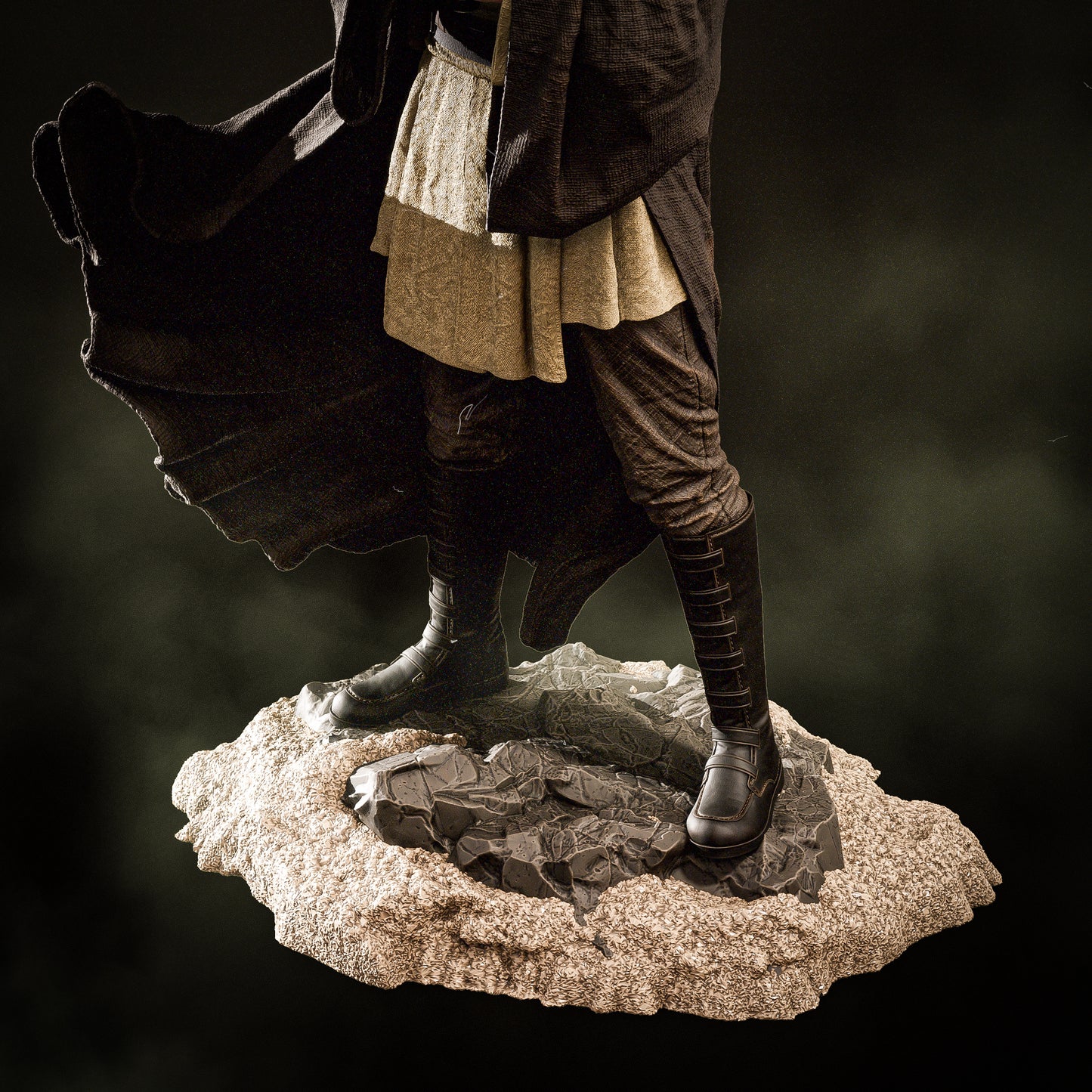 Qui Gon Jinn Resin Art - MTO (Design by CA3D)
