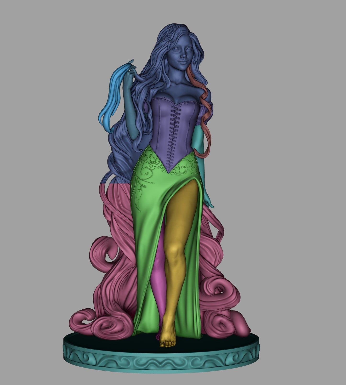 Rapunzel Resin Sculpture (Design by CA3D Studios)