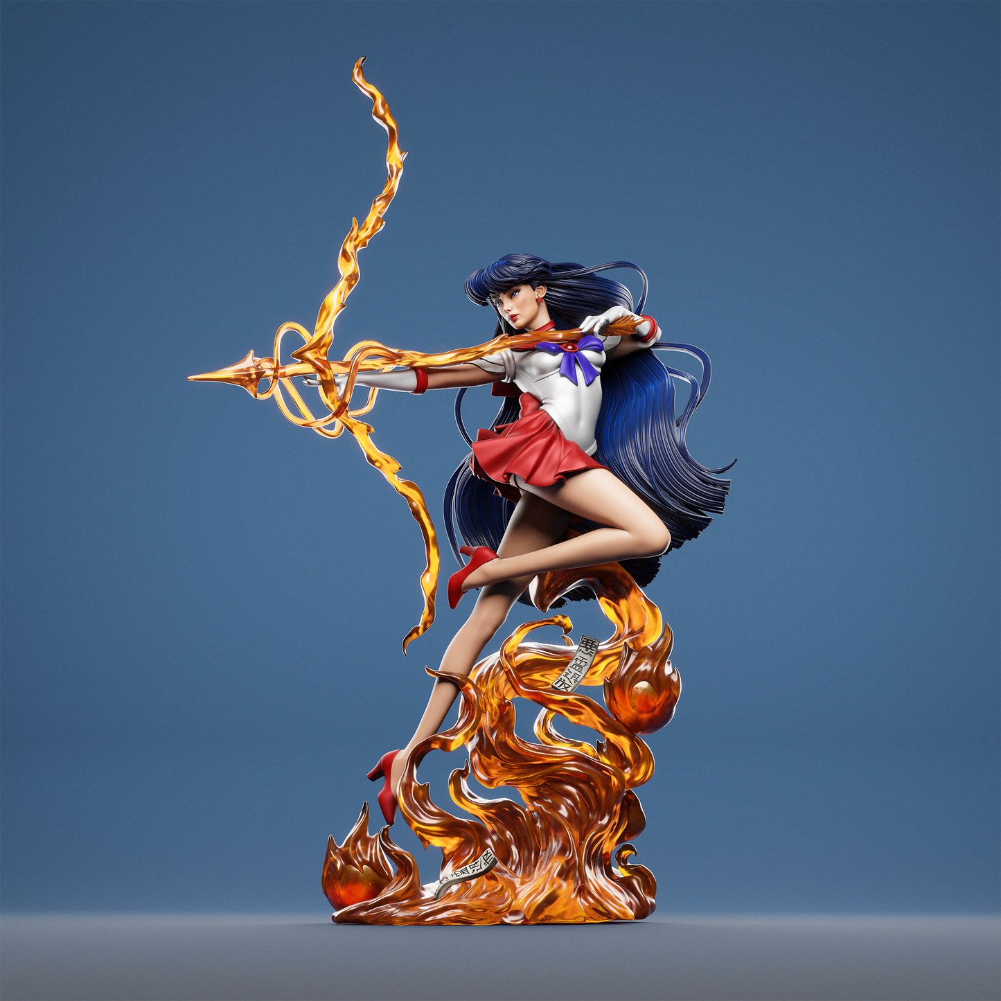 Rei Hino Sailor Moon Resin Fan Art - MTO (Design by CA3D Studios)