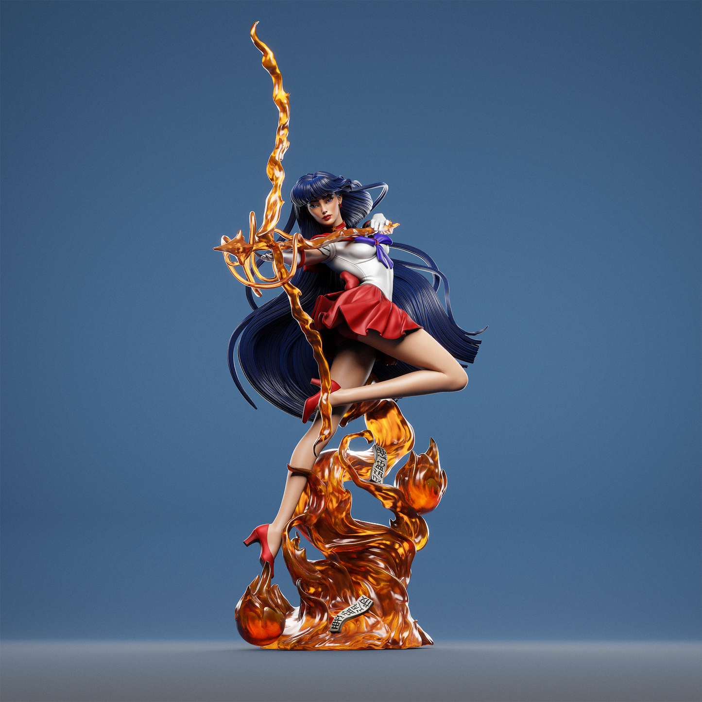 Rei Hino Sailor Moon Resin Fan Art - MTO (Design by CA3D Studios)