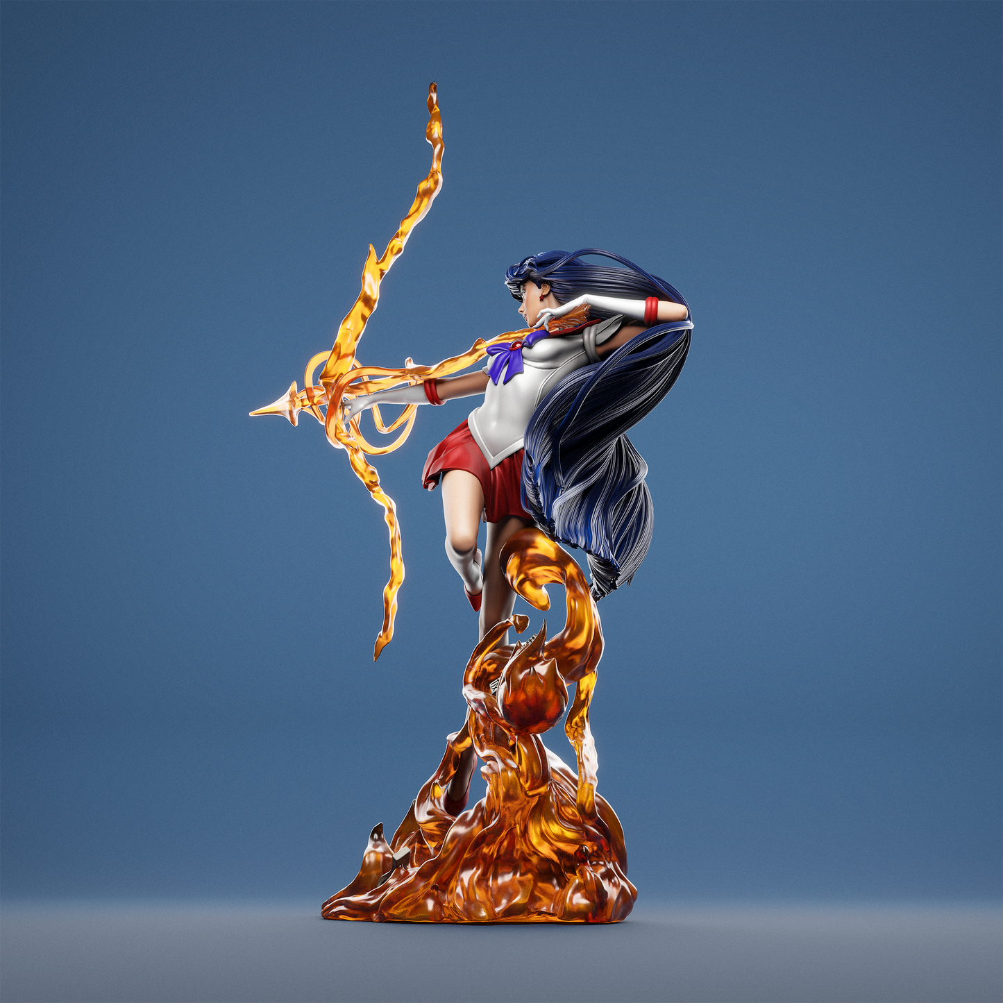 Rei Hino Sailor Moon Resin Fan Art - MTO (Design by CA3D Studios)