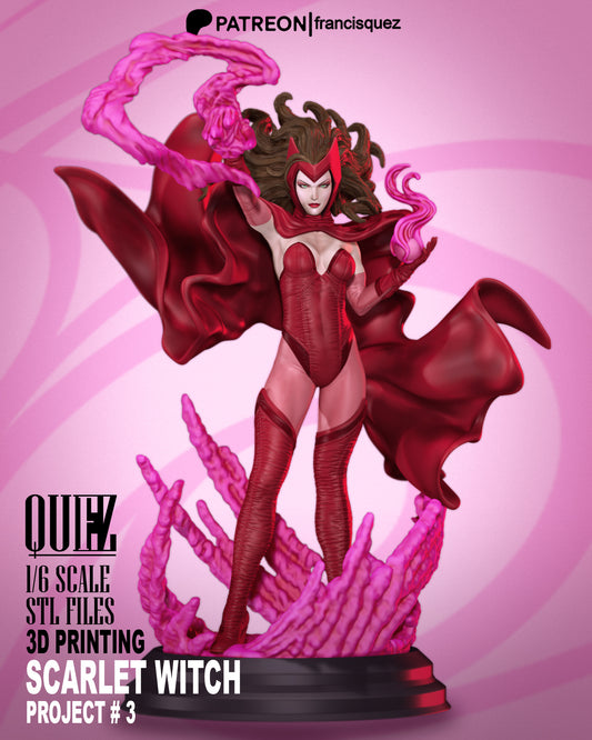 Scarlet Witch Resin Fan Art Pro Painted - MTO (Quez)
